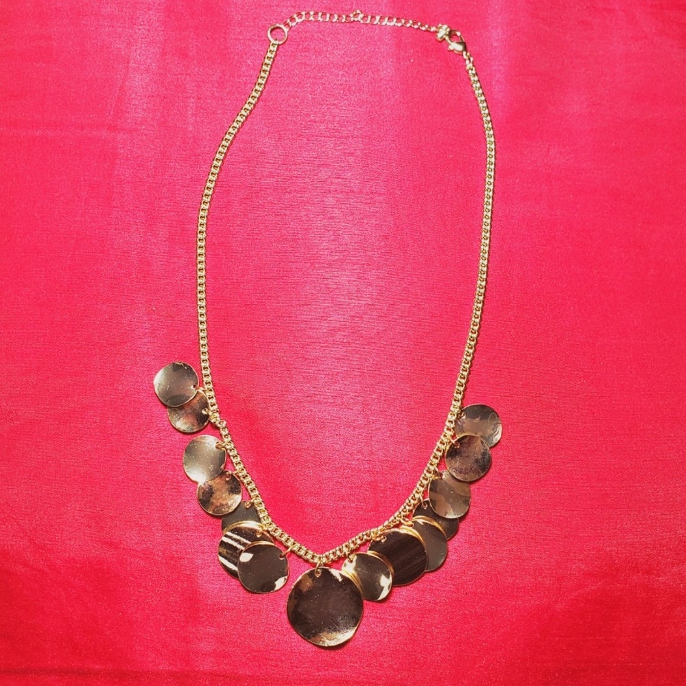 Gold coins necklace